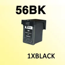 1 шт., совместимый картридж с черными чернилами для 56 C6656A PSC1110/1210/1350/2105/2108/2110/2115