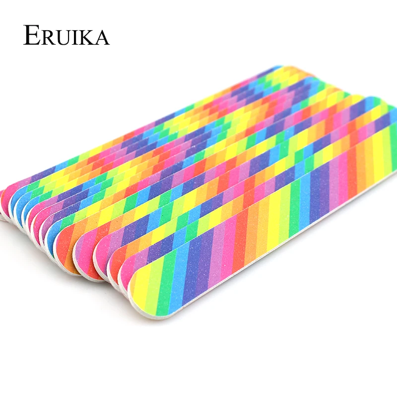 Радужные пилочки для дизайна ногтей ERUIKA 5 шт. шлифовальный буфер блок удаления