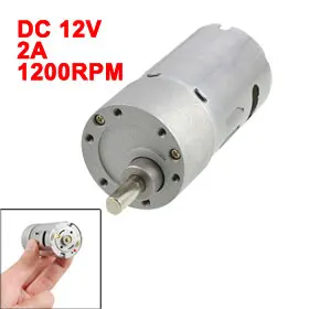 

UXCELL Hot Sale 1 Pcs Repairing Part 6mm Shaft Dia DC 12V 1200RPM 2A Electric Geared Motor