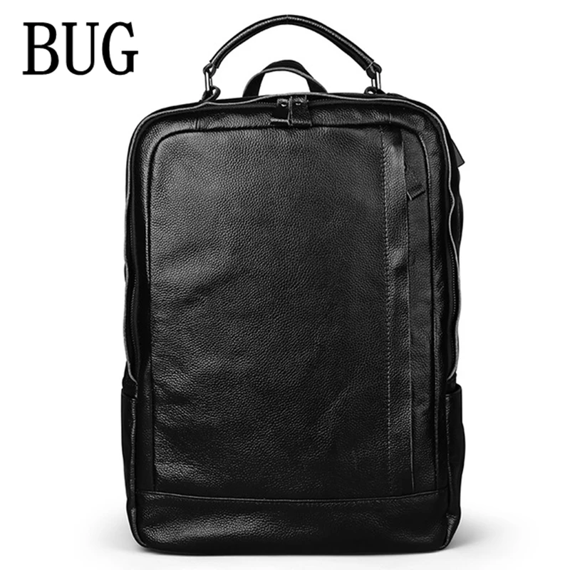 

Yaodeni Genuine Leather New Fashion Men Luxury Male Bag High Quality Waterproof Laptop Messenger Travel Backpack School Bag