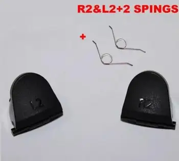 

Black L2 R2 Trigger Replacement Parts Button Buttons with Spring For PlayStation 4 PS4 Controller DHL FEDEX Black