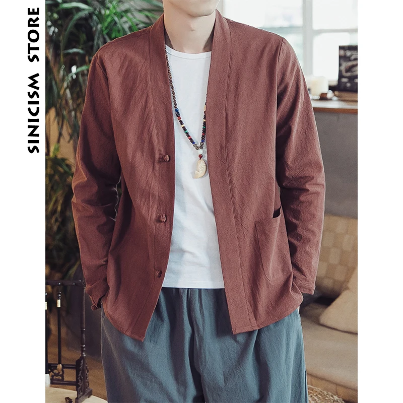 

Sinicism Store Men Cotton Harajuku Shirts 2019 Man Casual Black Long Sleeve Shirt Male Casual Autumn Button Fall Solid Clothing