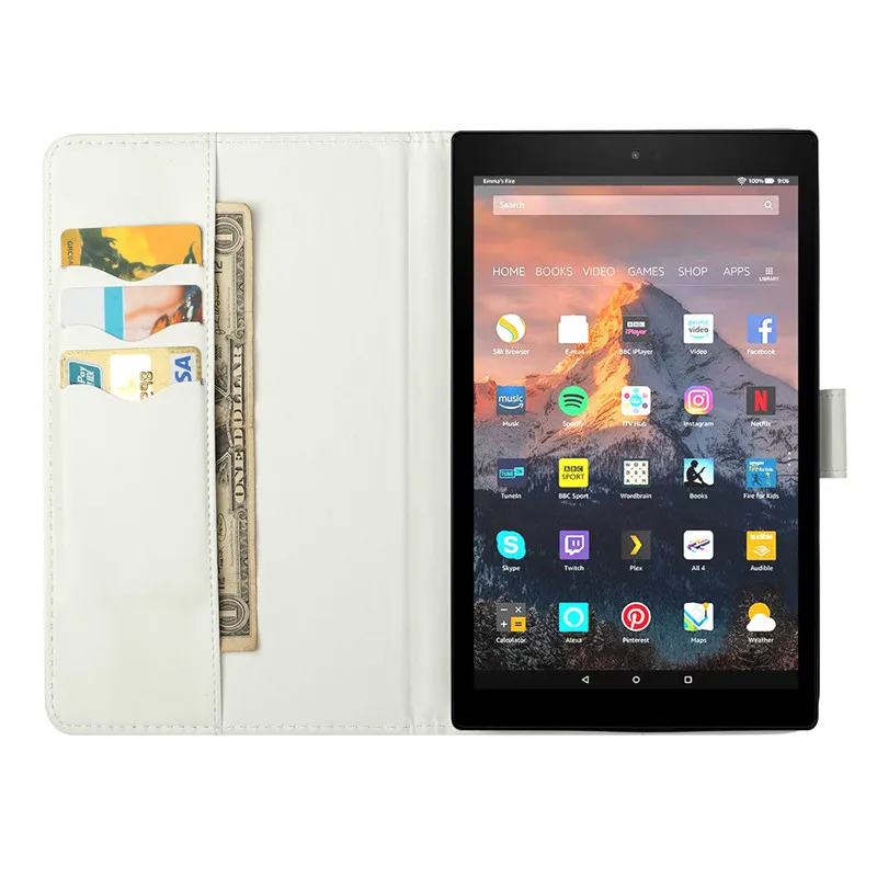 Wekays для Amazon HD10 мультфильм Единорог Кожа Fundas чехол для Amazon Kindle Fire HD10 HD 10 1" чехлы