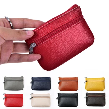 

PU Leather Car Key Wallets Women Key Holder Housekeeper Keys Organizer Men Keychain Zipper Key Case Bag Coin Pouch Purse 8 Color
