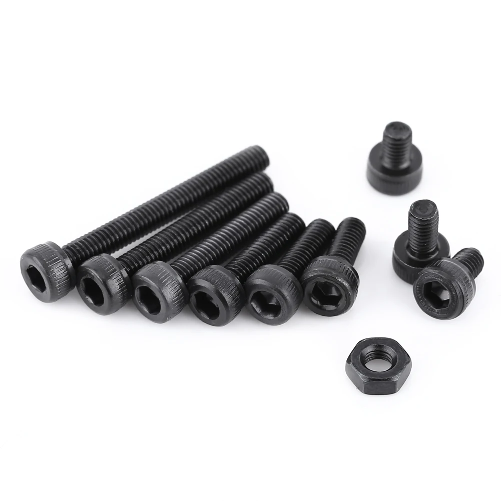 

280Pcs/Set M3 Machine Screws Cap Head Hex Socket Bolt Screw Nut Metric Fastener Assortment Set