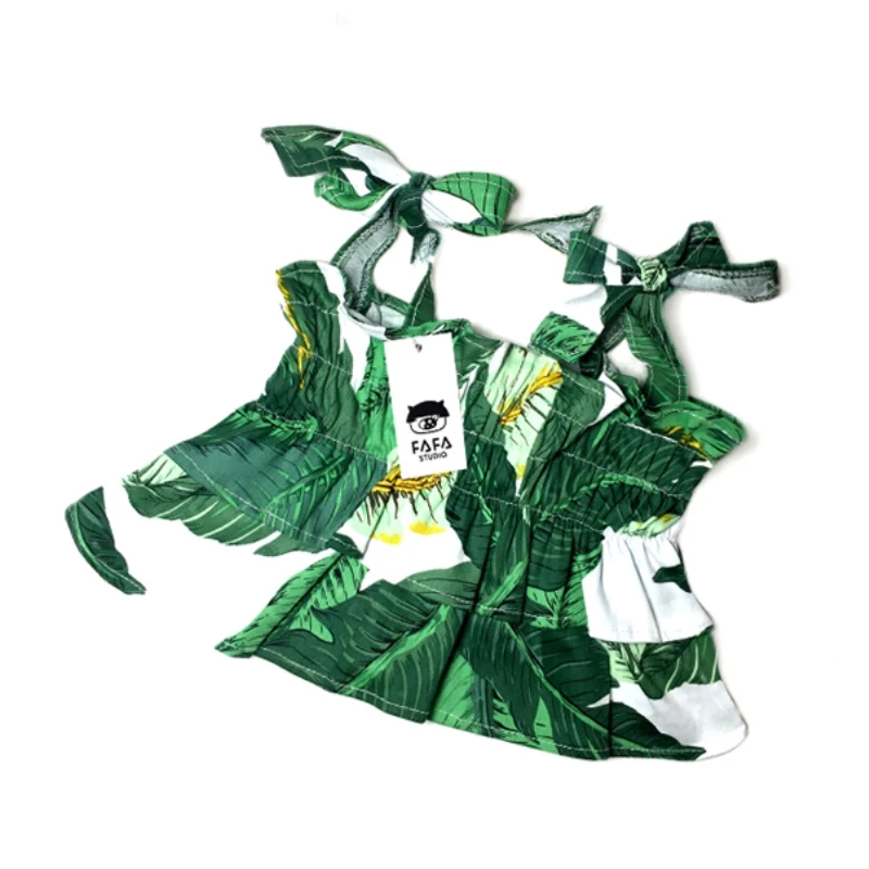 

Pet Products Dogs Outfit Summer Apparel Hawaiian Style French Bulldog And Pugs Skirts