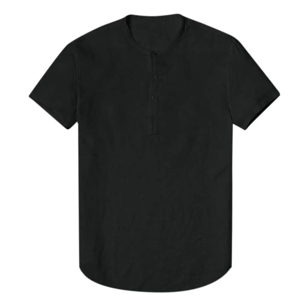 Футболка мужская футболка camisetas hombre хлопковая льняная однотонная ретро с
