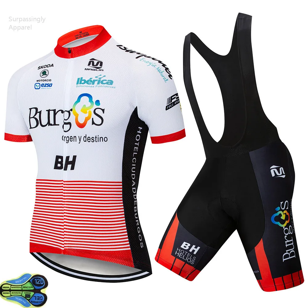 2019 في الهواء الطلق الرياضة الموالية بورغ روبا Ciclismo مايوه فريق BH الدراجات جيرسي مجموعة ملابس الدراجة دورة الملابس مجموعات MTB دراجة 12D