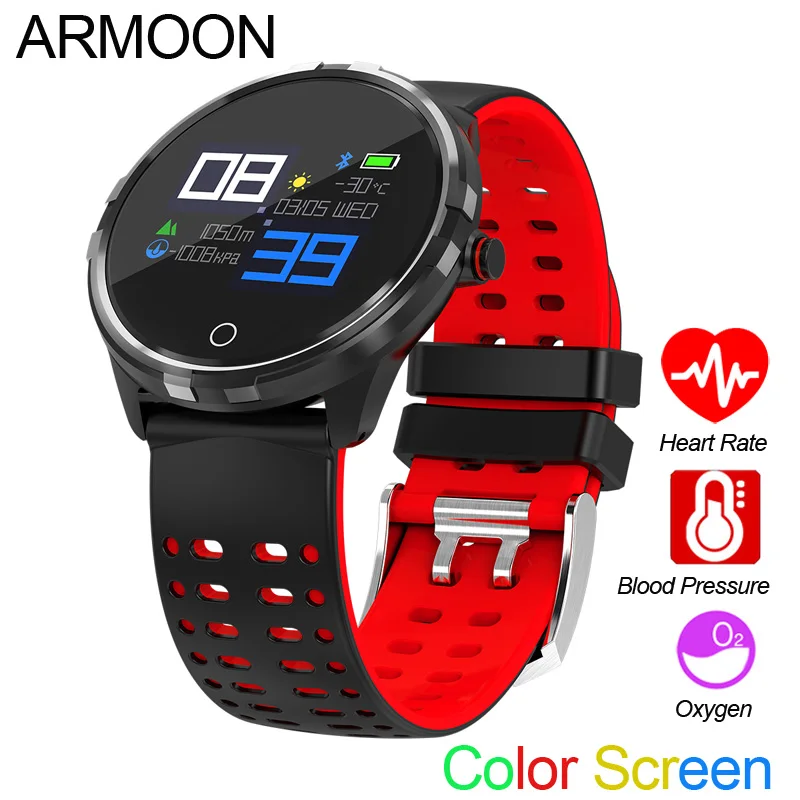 

Smart Watch X7 Heart Rate Fitness Bracelet Sleep Monitor Fitness Tracker Blood Pressure Band Color Screen Waterproof Round Watch