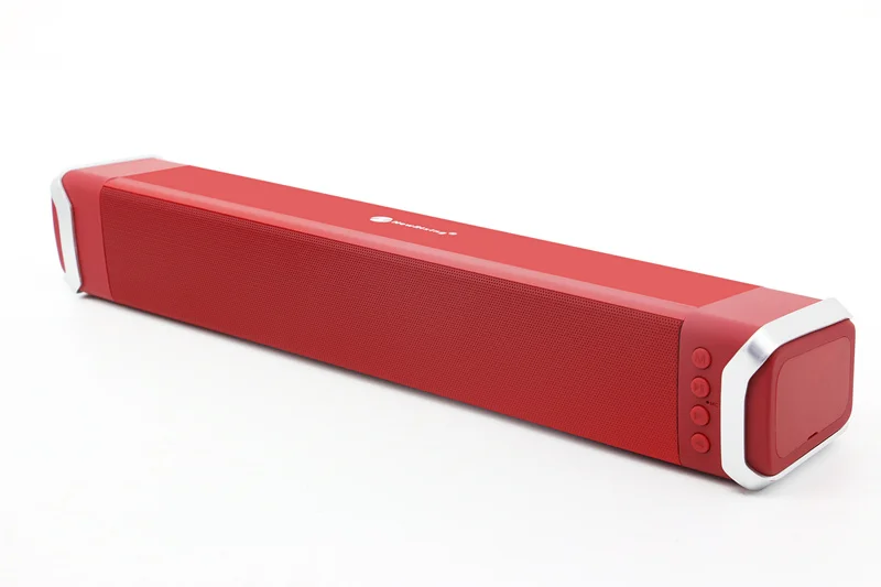 NR-, мощный bluetooth-динамик для телефона, громкая связь, Aux-In, USB, TF, fm-радио, беспроводной динамик с микрофоном, Саундбар для xiaomi tv - Цвет: red