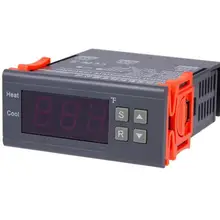 MH1210F Фаренгейт дисплей электронный цифровой контроллер температуры дисплея контроллер охлаждения датчик температуры