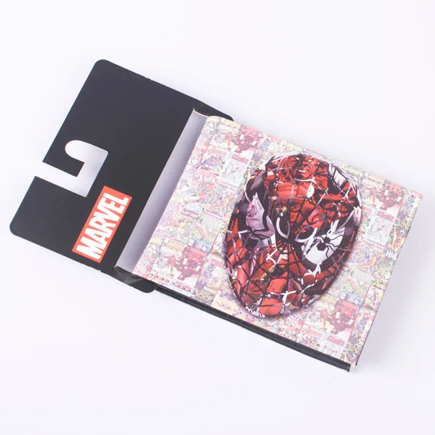 

Marvel Series Wallets Avengers Captain Hulkbuster Cartoon Dollar Bag Dead Alive TMNT Men Waterproof Leather PVC Purse Wallets