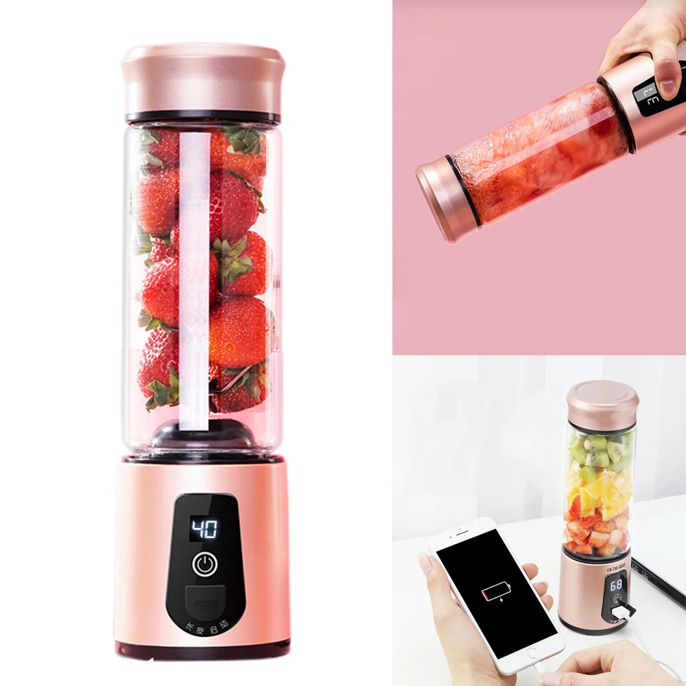 

Portable Electric USB Juicer Blender Mini Fruit Mixer Fruit Extractors Food Milkshake Charging Multifunction Juice Maker Machine