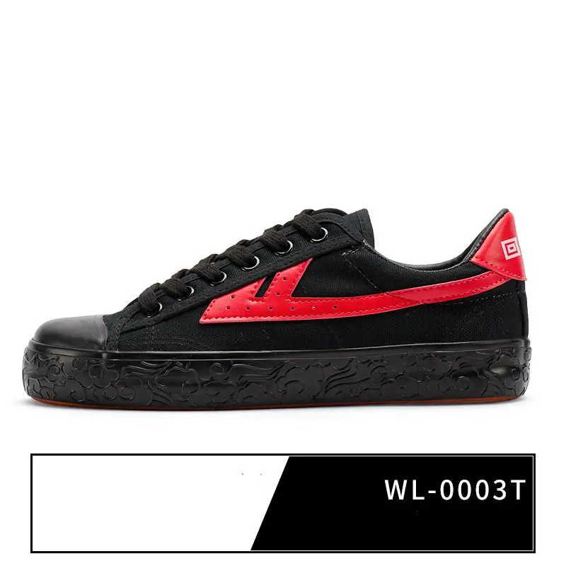 Воин низкий топ классика унисекс для мужчин Wowen вулканизированной обувь Бег Обувь для прогулок спортивные холщовая Обувь Кеды Wl-0003t - Цвет: WL-0003T