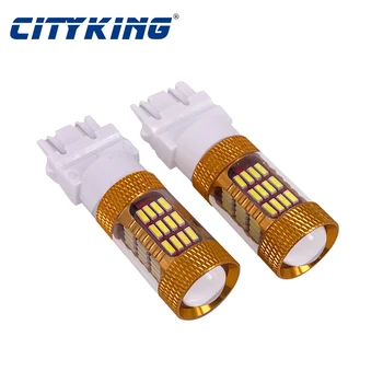 

50PCS 12V 3156 3157 LED Rear Indicator Brake Stop Super Bright White light t25 60SMD 4014 Motorcycle car LED Light Turn Light