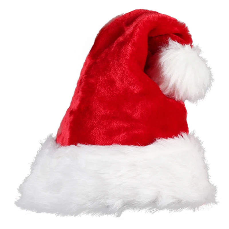 

Double long hair villa Christmas hat Santa Claus Christmas decoration props adult children Christmas hat wedding party supplies