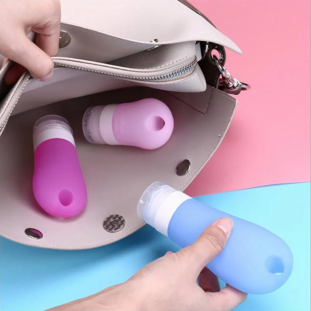 Kinds 3in1 Set Silicone Portable Soap Dispensers Travel Liquid Sub-bottling Tool Kinds 3in1 Set Silicone Portable Soap Dispensers Travel Liquid Sub-bottling Tool