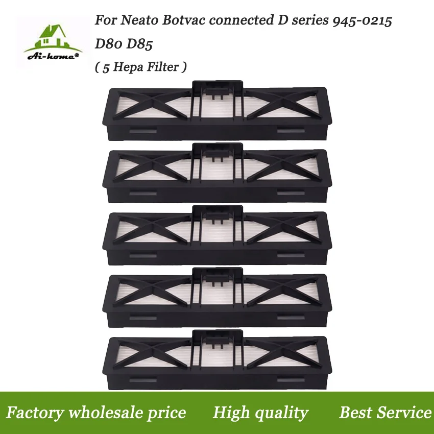 

5PCS/lot HEPA Filter for Neato Botvac Connected D Series Ultra Performance Filters Replaces for Neato D Series 945-0215 D80 D85