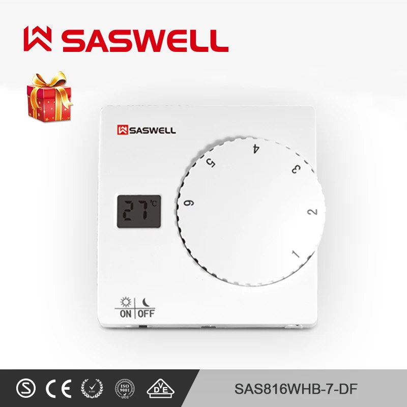 

SASWELL Smart Thermostat Temperature Controller boiler room temperature thermostat No-weekly programmable