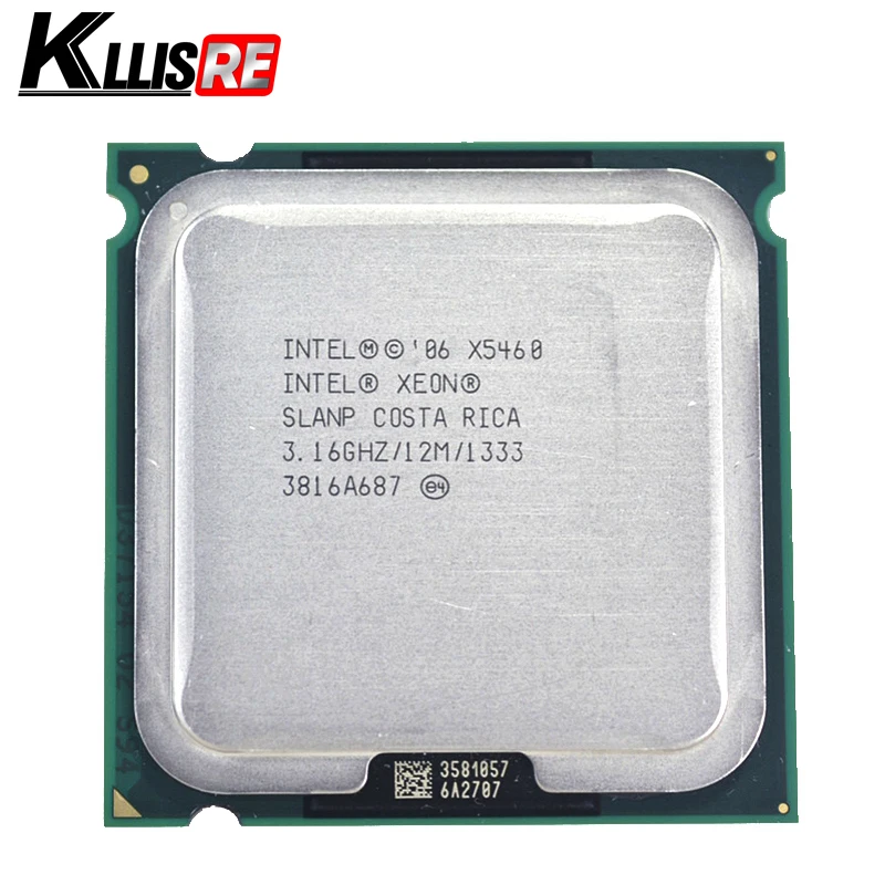 Бывший в употреблении процессор Intel Xeon x5460 3 16 ГГц 12M 1333 МГц работает на материнской