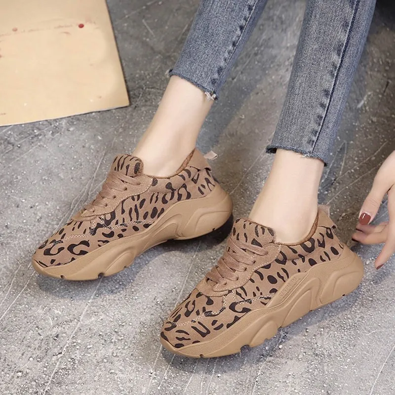 Women's shoes sports shoes 2018 casual shoes fashion leopard winter breathable wild women's shoes Women's shoes sports shoes 2018 casual shoes fashion leopard winter breathable wild women's shoes