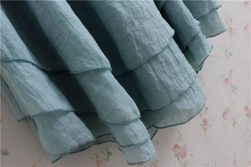 Дамы Новое Поступление Буле без рукавов Цвет Boho оборками подол Платья для женщин