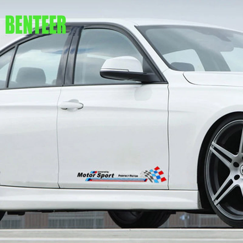 2 шт. автомобильные наклейки эмблемы для bmw F10 F20 F30 1 3 5 GT series X1 X3 X4 X5 X6|car door stickers|car body