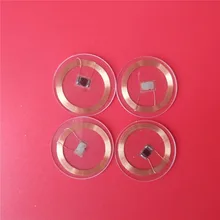 13 56 МГц MF 1K S50 NFC rfid-карта круглая бирка диаметр 25 мм прозрачная пвх
