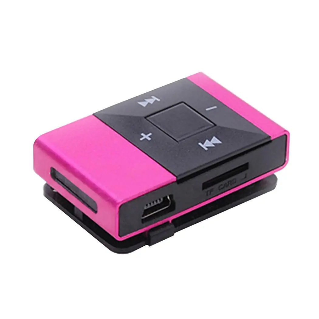 Mp3-плеер Поддержка SD TF карты 32 Гб Спорт Музыка Медиа встроенный динамик MP3 Музыка Медиа дети аудио музыкальный плеер - Цвет: pink