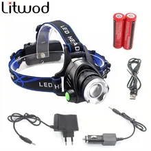 LED Cree XM L L2 Headlight led headlamp zoom head torch adjustable head lamp accessories use