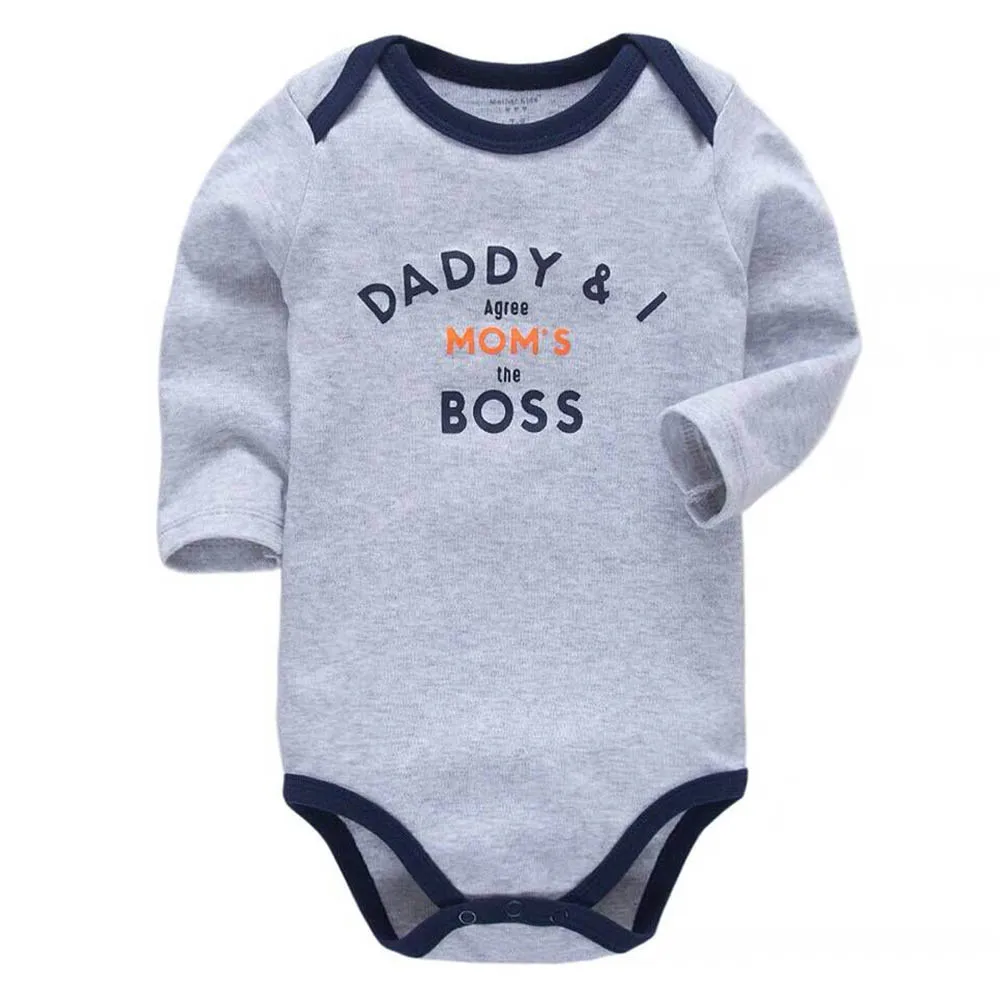 Babies Boys Clothing Bodysuit Newborn Baby Girls Long Sleeve Body 3-24 Months Infant Clothes