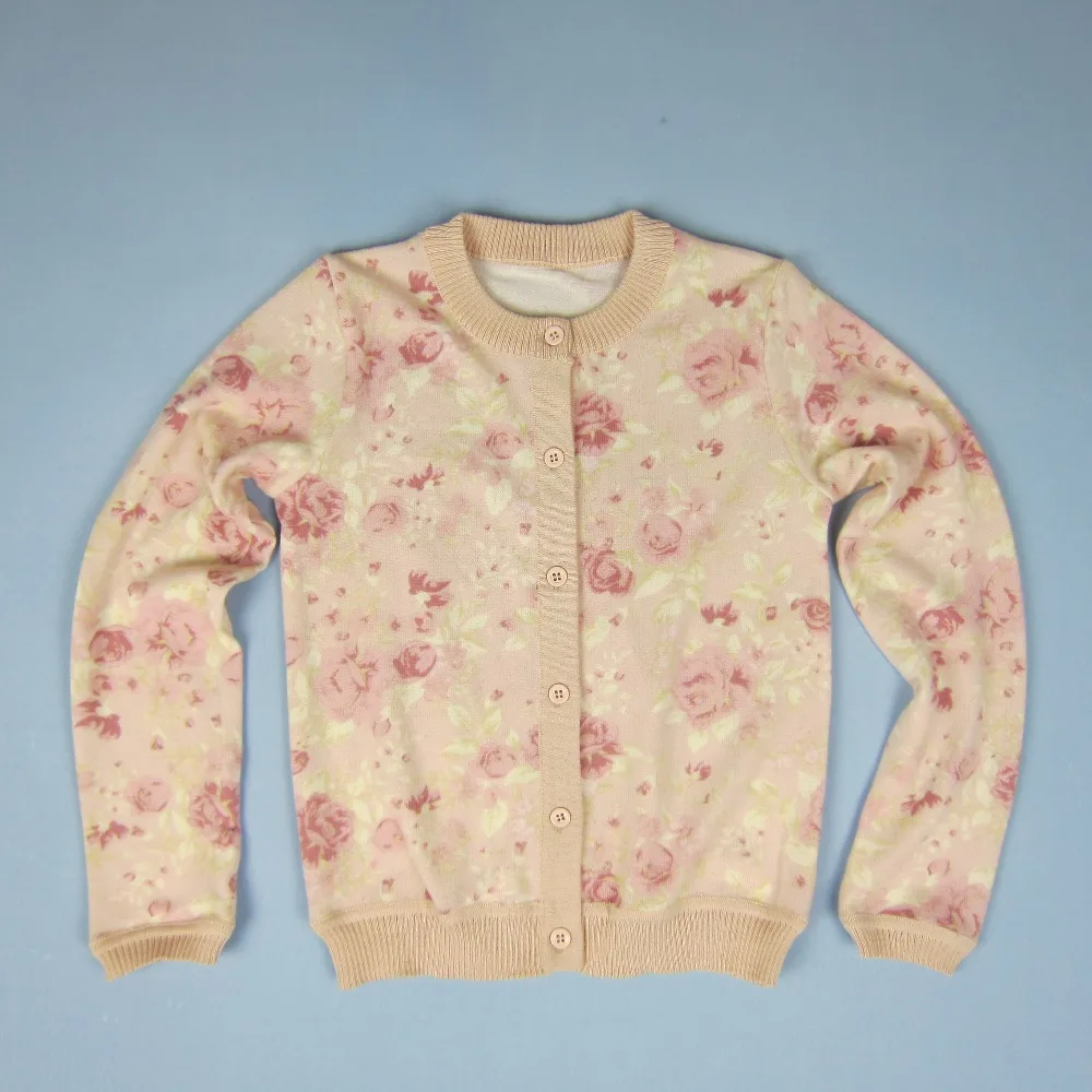 WINTER GIRL font b SWEATER b font FLOWER PRINTED CHILDREN font b SWEATER b font hts02