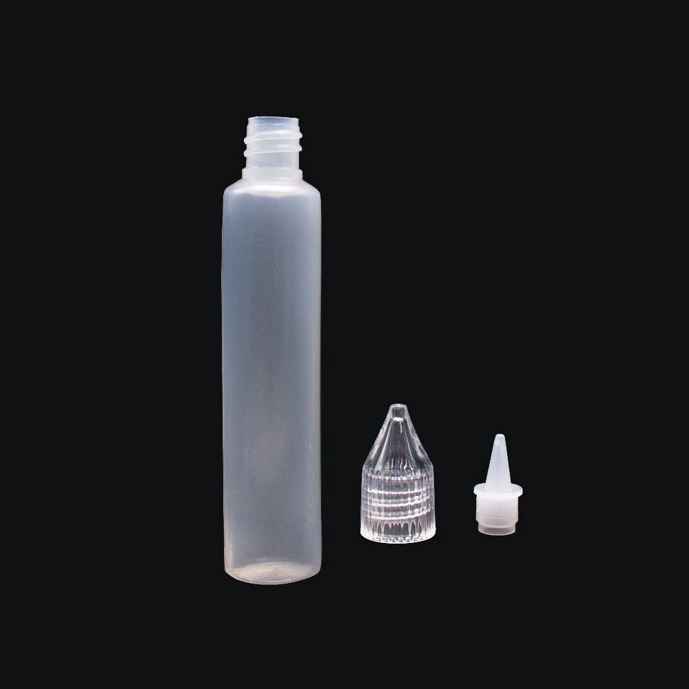 Бутылка Vape5pcs 60 мл 30 пустая пластиковая жидкая капельница с прозрачной крышкой