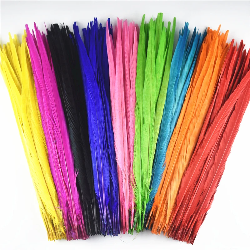 

40-45CM 16-18 " Ringneck Pheasant Tail Feathers for Crafts Natural Pheasant Feather Wedding Feathers Decoration Carnival Plumas