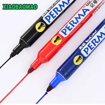 

5pcs/lot Large Black Red Blue Plastic Oily Waterproof Permanent Marker Pen Office School stationery