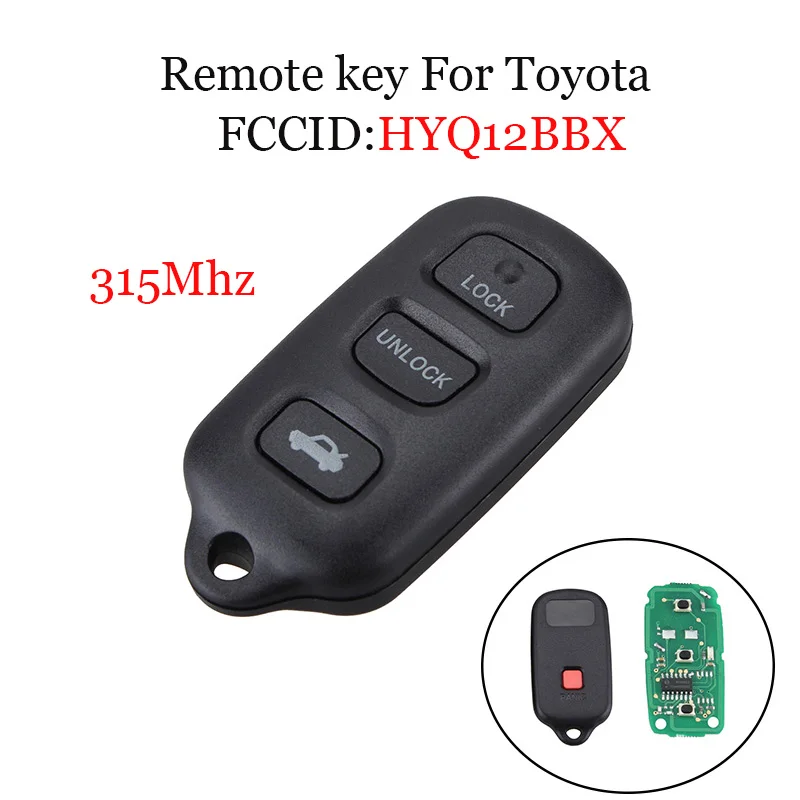 3 + 1 кнопка паники дистанционный Автомобильный ключ 315 МГц HYQ12BBX для Toyota Avalon 1998 1999