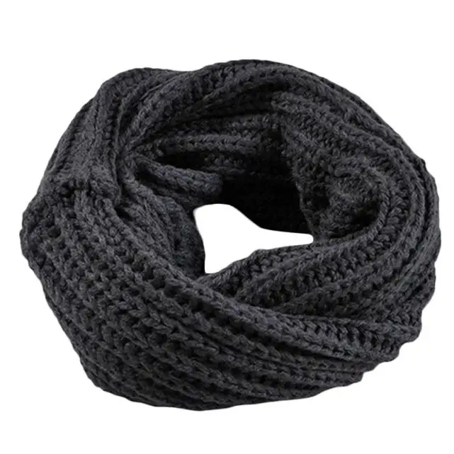

#30 Scarf Women 2019 Knitted Circle Wool Scarf Shawl Wrap Winter Warm Collar sjaals voor dames 1.7