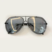Frame da liga de Óculos De Sol Dos Homens Designer de Marca de Alta Qualidade Do Vintage Da Moda Eyewear UV400 Óculos de Sol Oculos de sol Masculino