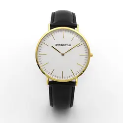 Для мужчин S часы 2017 лучший бренд класса люкс известный 2 руки золотые бизнес ультратонкий кварцевые часы кожа Для мужчин наручные часы Relogio