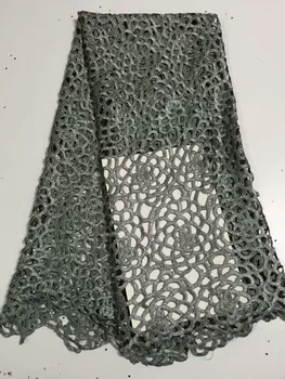 

2019 Popular African Lace Fabric/ High Quality Nigeria Mesh Lace/ French Tulle Lace Fabric/Water soluble lace For Fashion Dress