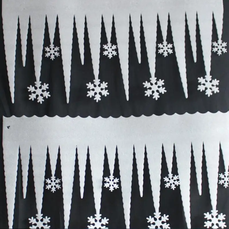 2 шт белый Снежинка лед полосатый орнамент аксессуары рождественские украшения