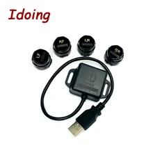 IDoing Special TPMS Newest technology Car TPMS Tire Pressure Monitoring System with mini Inner sensor Auto support Bar and PSI