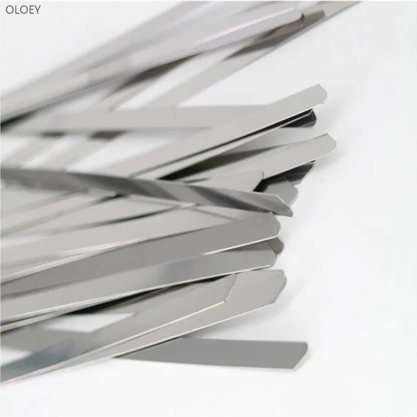 10pcs 7.9*250MM 500MM 스테인레스 스텔라 금속 케이블 타이 지퍼 랩 배기 스트랩 인덕션 파이프 선박 전기 용 자동 잠금