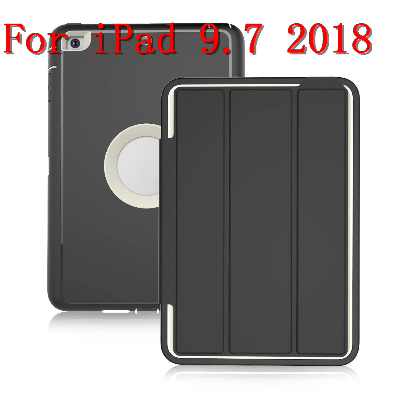 Планшет чехол для Apple iPad 9,7 защиты оболочки дети Безопасный противоударный Heavy Duty ТПУ Жесткий чехол Высокое качество - Цвет: For iPad 9.7 2018