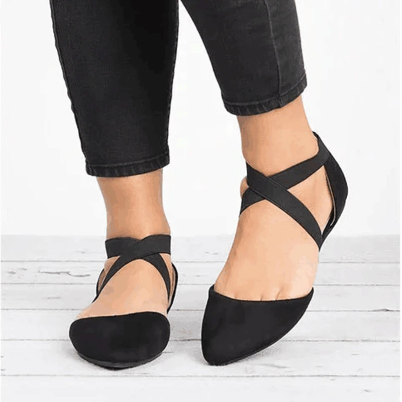 

Fashion low with Pointed head women's shoes ankle straps hollow women's shoes foreign trade large size single shoes