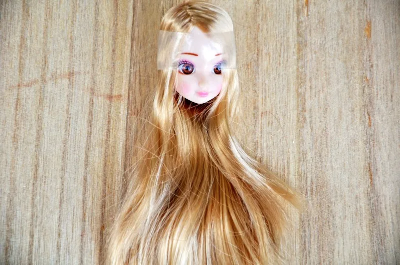 1 шт. Специальное предложение бренд оригинальные головки для Licca игрушки кукла Мода голова куклы коричневый волосы реалистичные Глаза DIY аксессуары - Цвет: 3