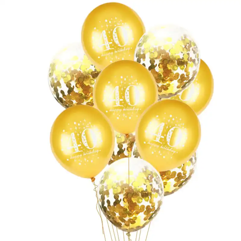 10 шт. 30 40 50 60 70 80 лет золотой cinfetti воздушные шары для дня рождения декоративные воздушные шары для взрослых гелия из воздушных шаров для дня р...