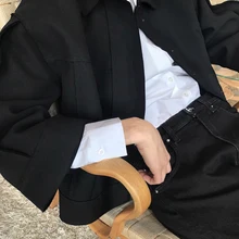 Новинка, высокое качество, черная Шерстяная Смесь, шерстяная короткая куртка с силуэтом, топ без оверлока-F/W, Женская стильная куртка, верхняя одежда