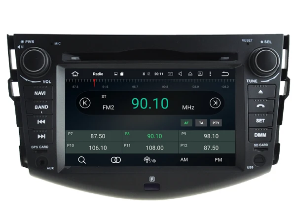 Flash Deal Fit for TOYOTA RAV4  2006-2012 OTOJETA touch screen Android 9.1 Car DVD Head UNIT 32gb rom 3G/4G autoradio GPS PLAYER 1
