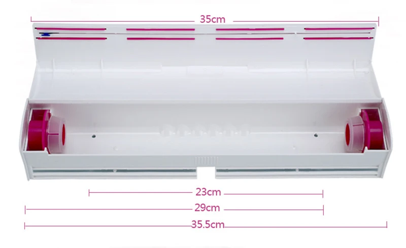 ПВХ пластиковый диспенсер для обертывания липкая пищевая пленка Диспенсер для восковой бумаги Резак для консерванта пленка резак домашний кухонный держатель для хранения инструментов